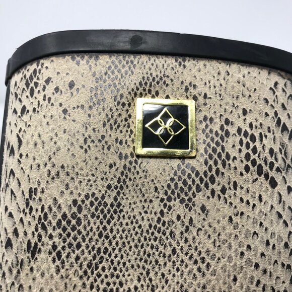 DAV Rubber Rainboots Snake Skin Women's Size 8 - Picture 4 of 9